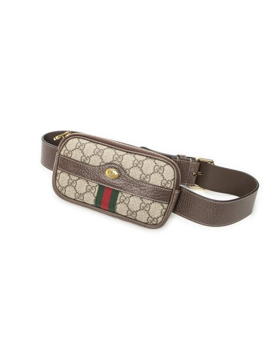 Gucci Handbags - Gucci Mini Ophidia iPhone Belt Bag Brown Beige Supreme Canvas